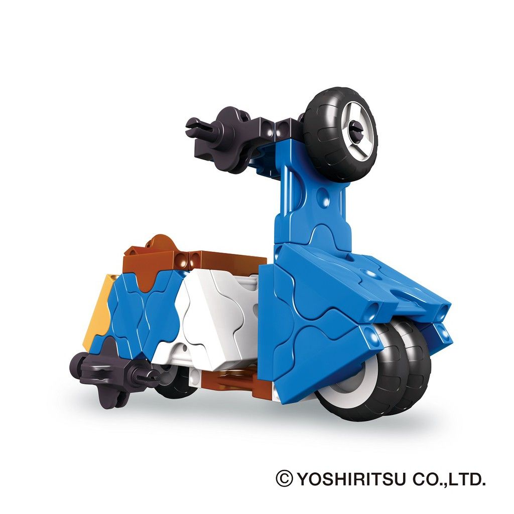 Bộ xếp hình tí hon LaQ Hamacron Constructor MINI SCOOTER - Chủ đề Phương tiện giao thông (Xe scooter) 39 mảnh ghép