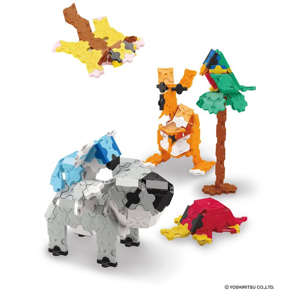 Bộ xếp hình sáng tạo LaQ Animal World WILD KINGDOM - Chủ đề Thế giới Động vật (Vương quốc hoang dã) 1240 mảnh ghép