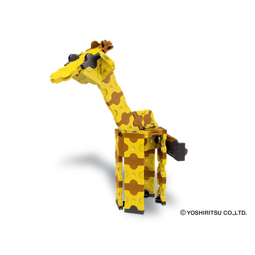 Bộ xếp hình sáng tạo tí hon LaQ Animal World MINI GIRAFFE - Chủ đề Thế giới Động vật (Con hươu cao cổ) 88 mảnh ghép