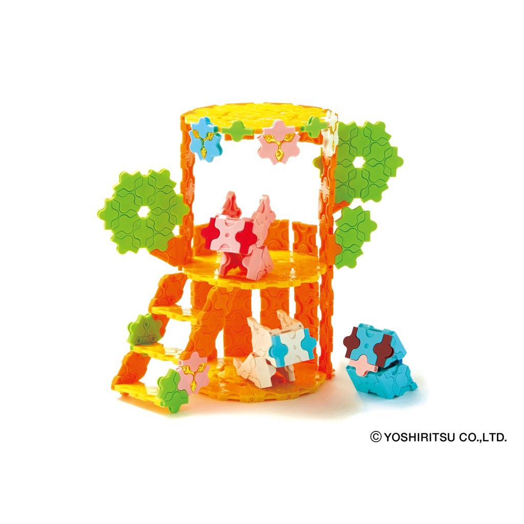 Bộ xếp hình sáng tạo LaQ Sweet Collection FOREST FRIENDS - Chủ đề Ngọt ngào bé gái (Chơi đùa trong rừng) 400 mảnh ghép