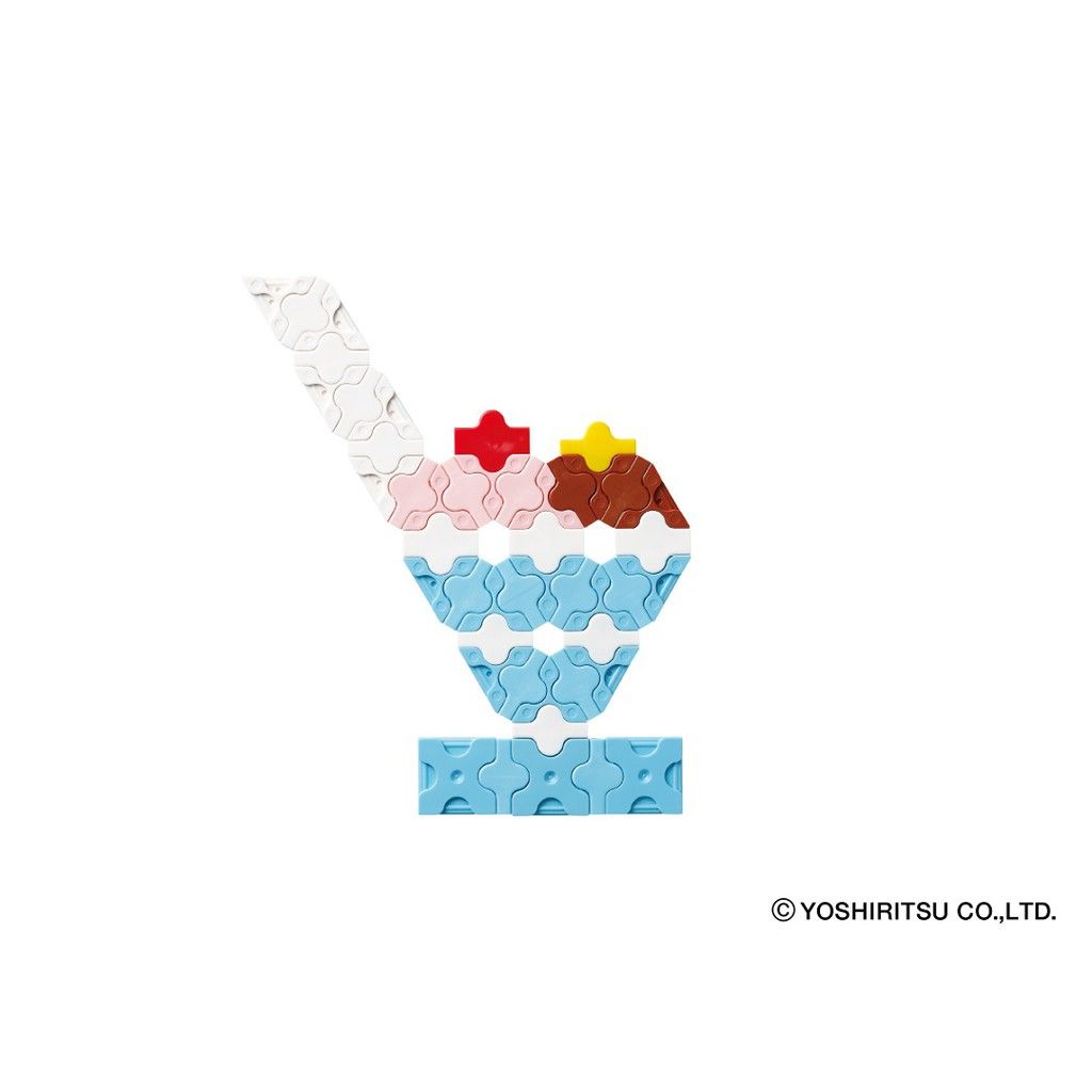Bộ xếp hình sáng tạo tí hon LaQ Sweet Collection MINI SKY BLUE - Chủ đề Ngọt ngào bé gái (Màu xanh da trời) 62 mảnh ghép