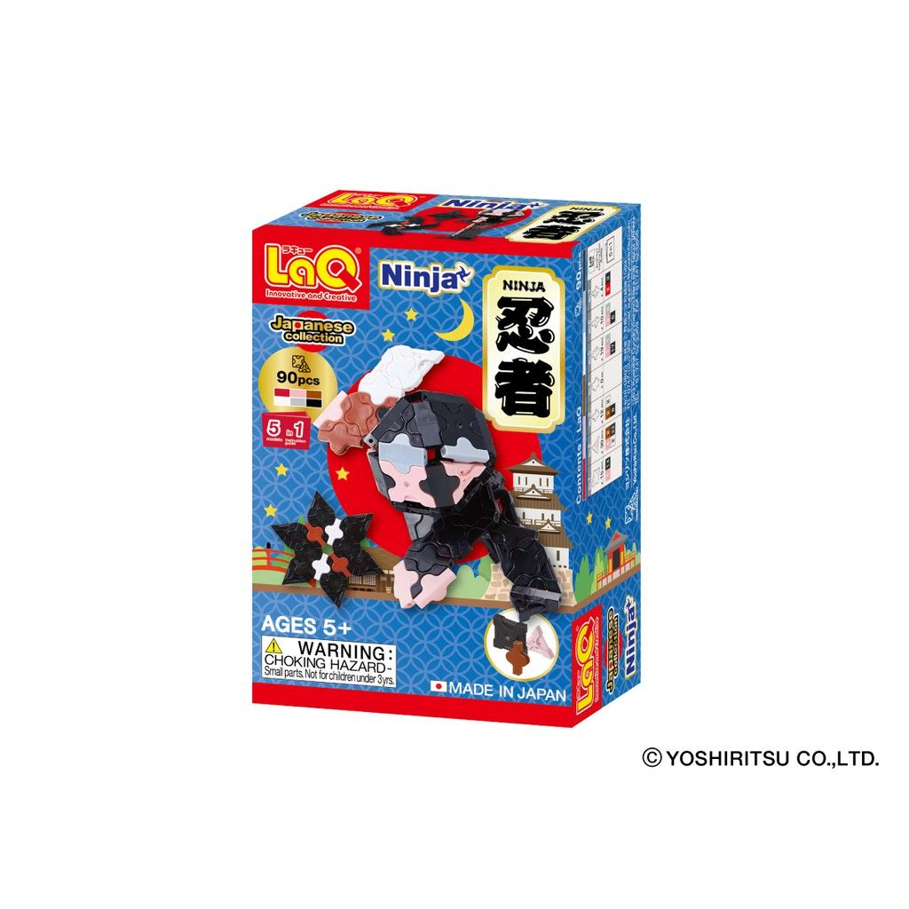 Bộ xếp hình sáng tạo LaQ NINJA - Chủ đề Văn hóa Nhật Bản (NINJA) 90 mảnh ghép
