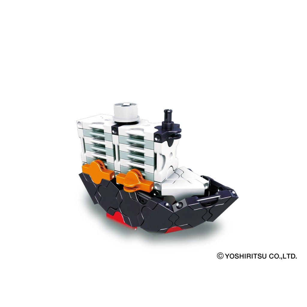 Bộ xếp hình tí hon LaQ Hamacron Constructor MINI TANKER - Chủ đề Phương tiện giao thông (Tàu chở dầu/hàng) 74 mảnh ghép