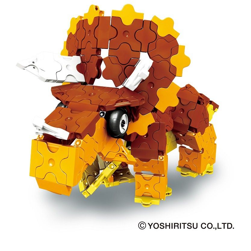 Bộ xếp hình sáng tạo LaQ Dinosaur World TRICERATOPS & PTERANODON - Chủ đề Thế giới Khủng long (3 sừng) 300 mảnh ghép