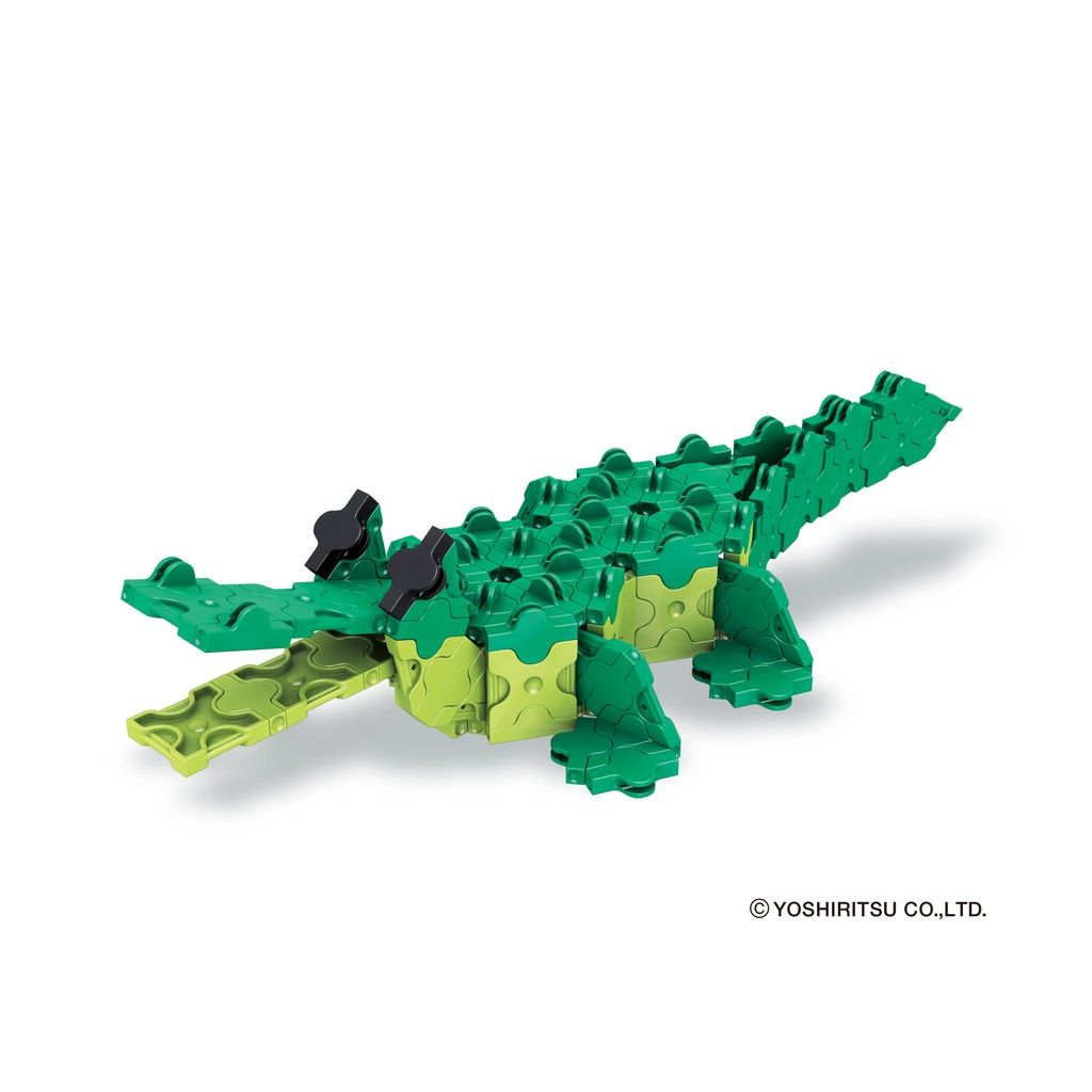 Bộ xếp hình sáng tạo LaQ Animal World ALLIGATOR - Chủ đề Thế giới Động vật (Cá sấu) 175 mảnh ghép