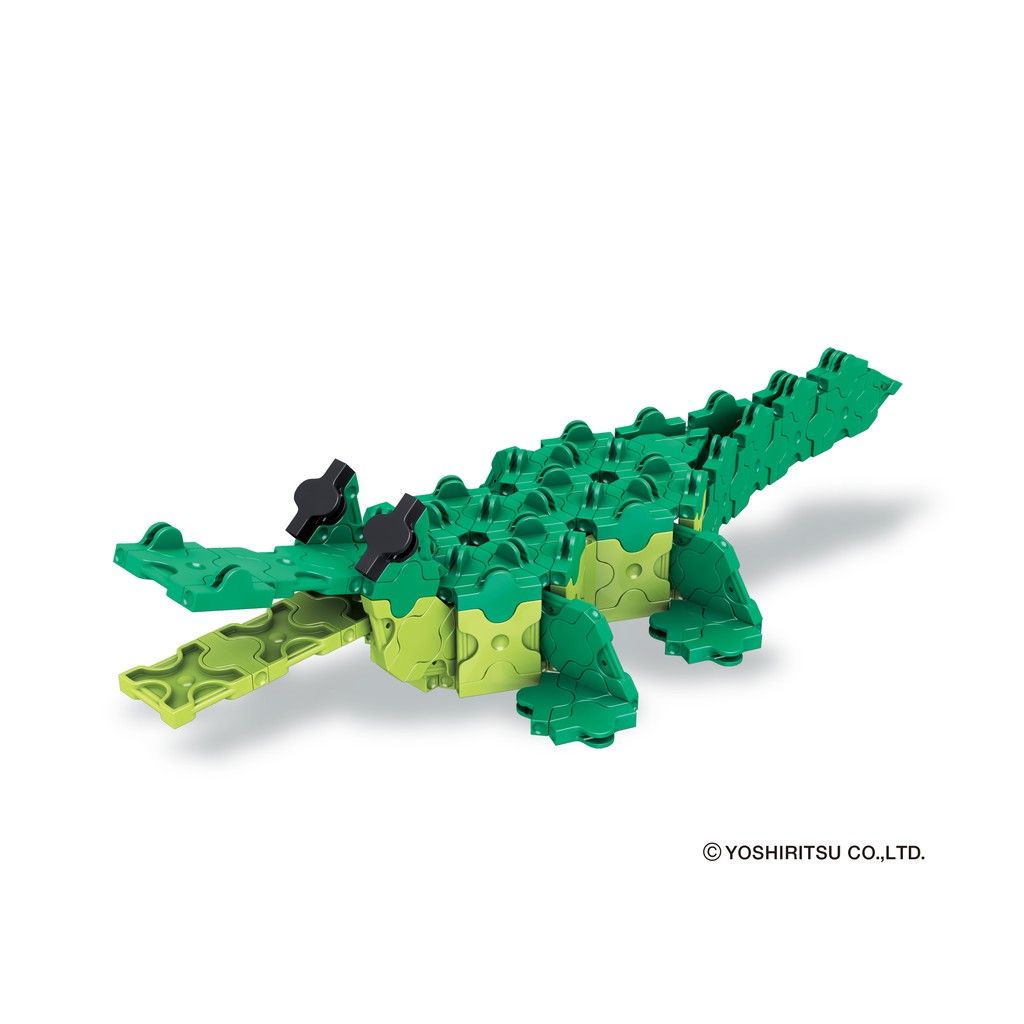  Bộ xếp hình sáng tạo LaQ Animal World ALLIGATOR - Chủ đề Thế giới Động vật (Cá sấu) 175 mảnh ghép 