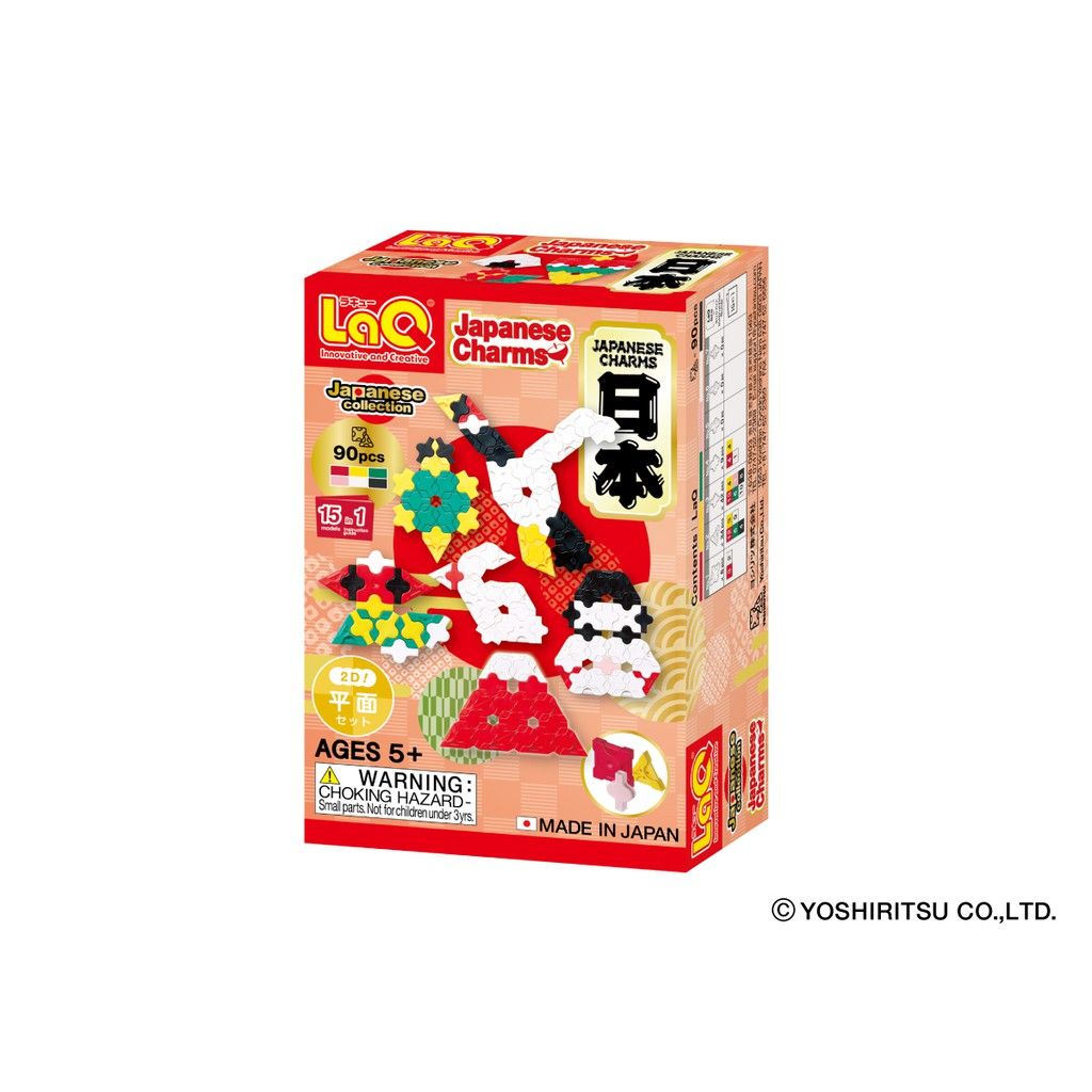 Bộ xếp hình sáng tạo LaQ JAPANESE CHARMS - Chủ đề Văn hóa Nhật Bản (JAPANESE CHARMS) 90 mảnh ghép