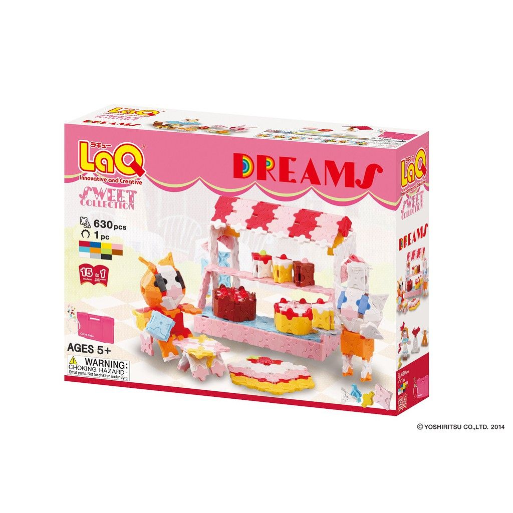 Bộ xếp hình sáng tạo LaQ Sweet Collection DREAMS - Chủ đề Ngọt ngào bé gái (Giấc mơ) 630 mảnh ghép
