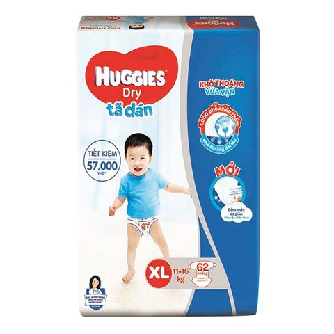 Tã Dán Huggies Xl62 11-16Kg Kimberly Clark