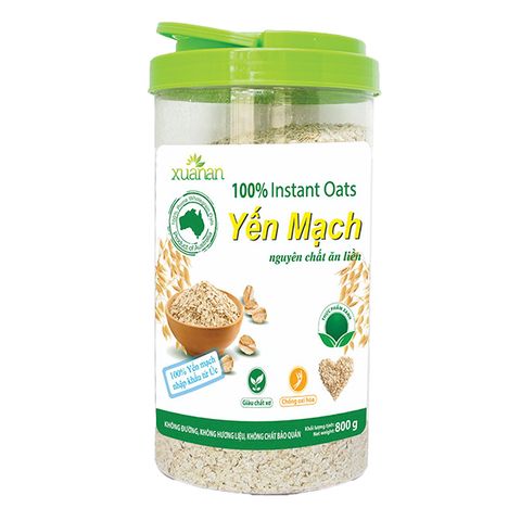 Yến mạch Úc nguyên chất Xuân An 800g