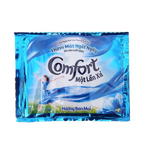 NƯỚC XẢ COMFORT 1 LẦN XẢ HƯƠNG BAN MAI 10GOI X 20ML (UNILEVER)