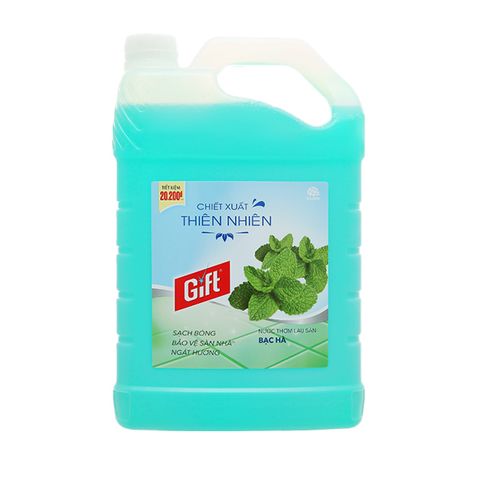 NƯỚC LAU SÀN GIFT BẠC HÀ CAN 4.0KG