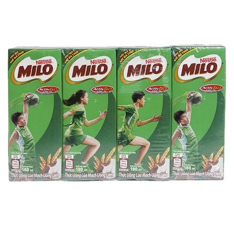 THỨC UỐNG LÚA MẠCH MILO 180MLX4HOP NESTLE