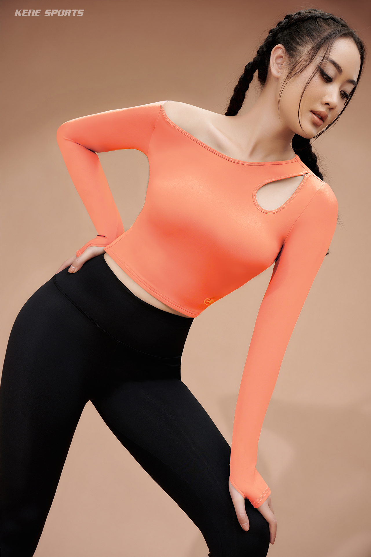 Áo Croptop - drop shoulder and long sleeve (have padding) top