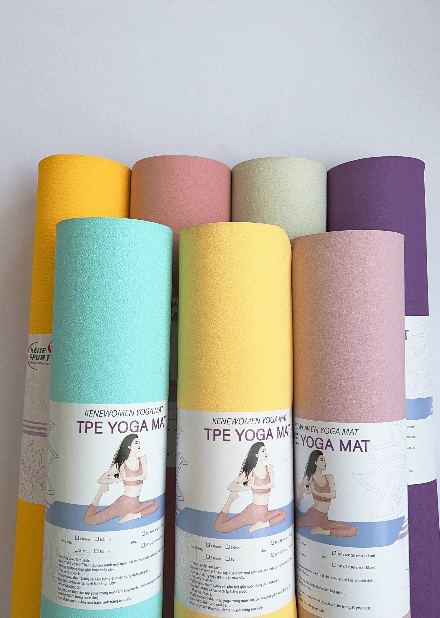 Keneyoga TPE yoga mats 2L 6mm