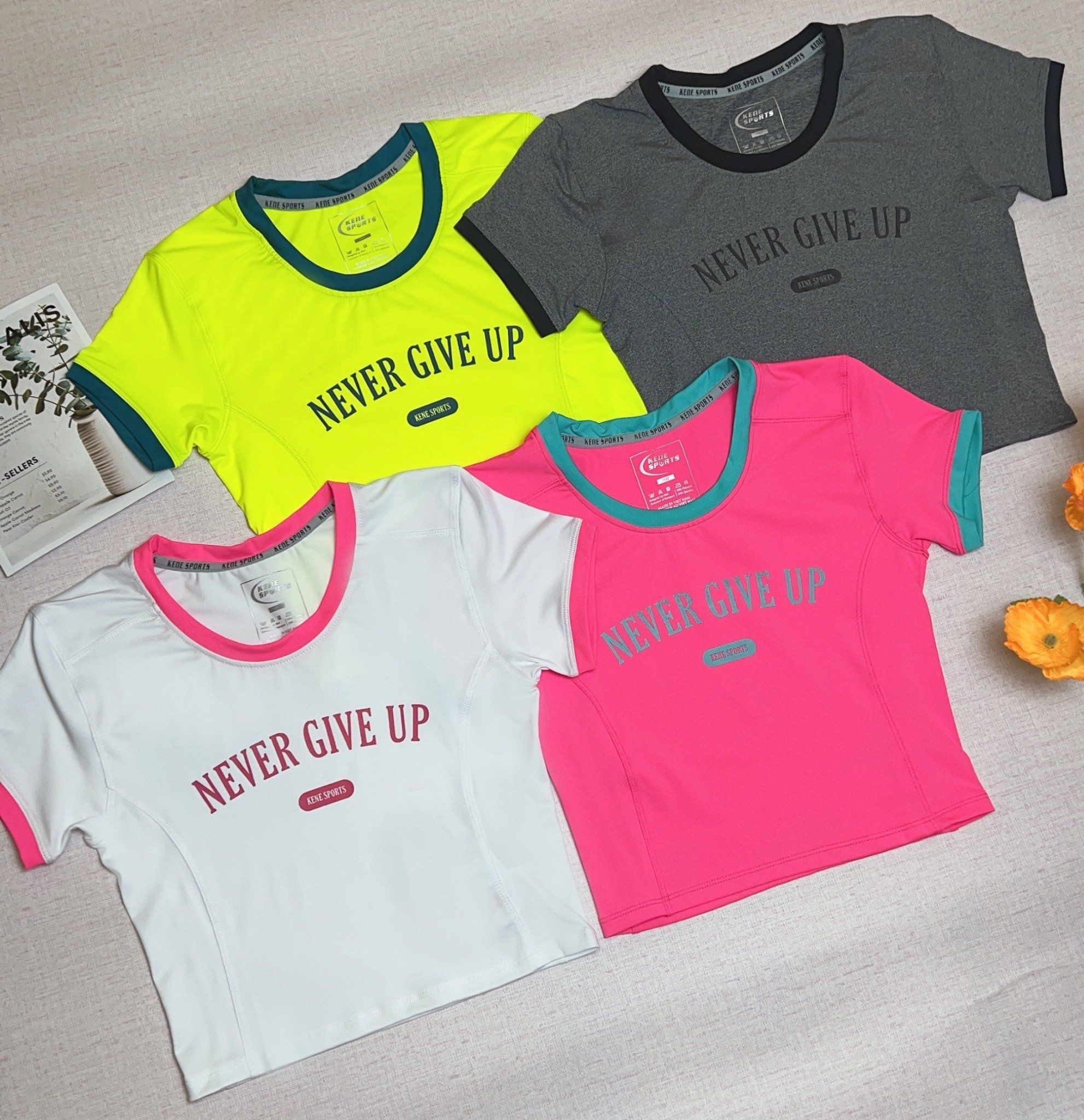Áo Croptop Nữ - Kenewomen Never Give Up Croptop