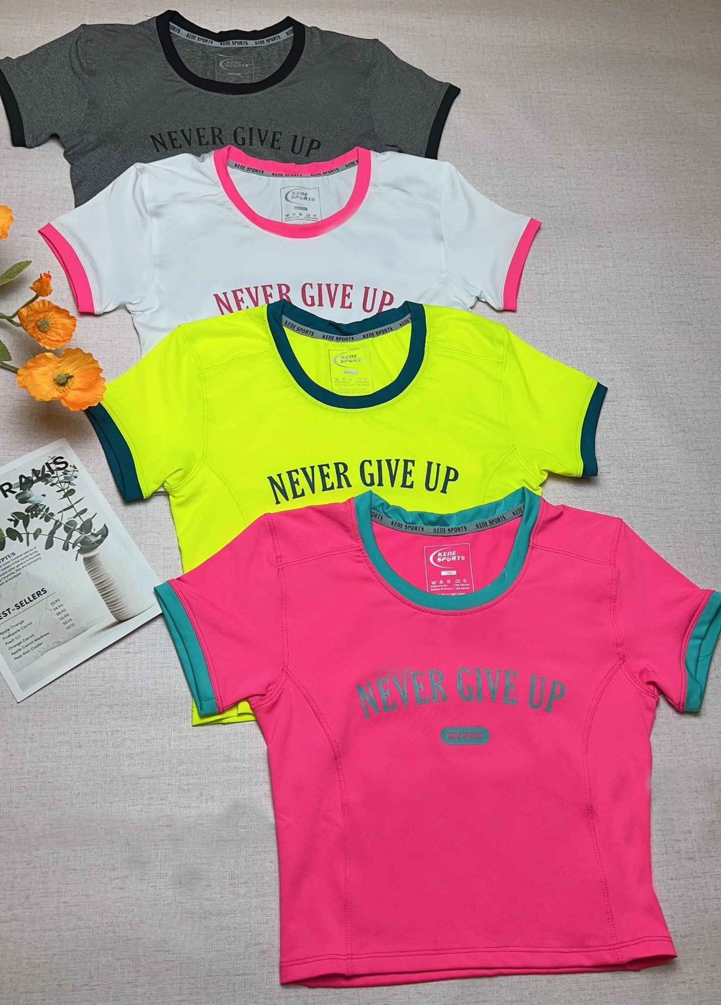 Áo Croptop Nữ - Kenewomen Never Give Up Croptop