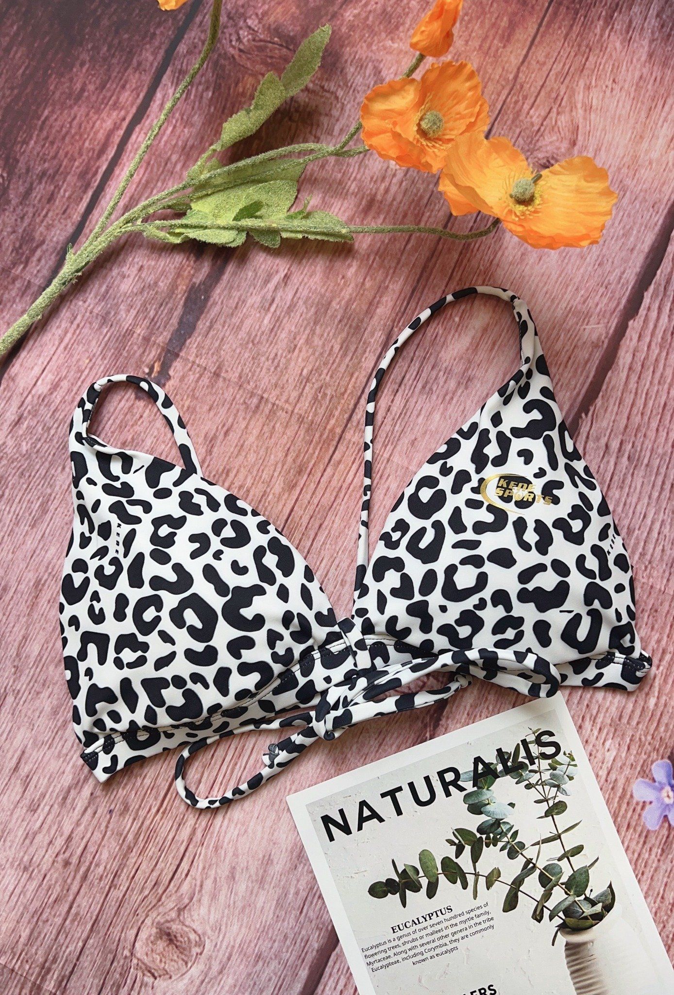 Áo bơi Bra bikini - Kenewomen leopard bikini bra