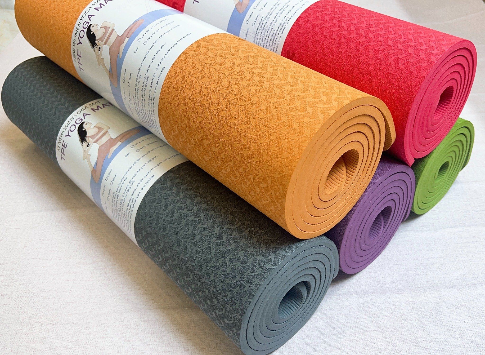 Thảm tập TPE - Kene TPE Yoga mat 8mm