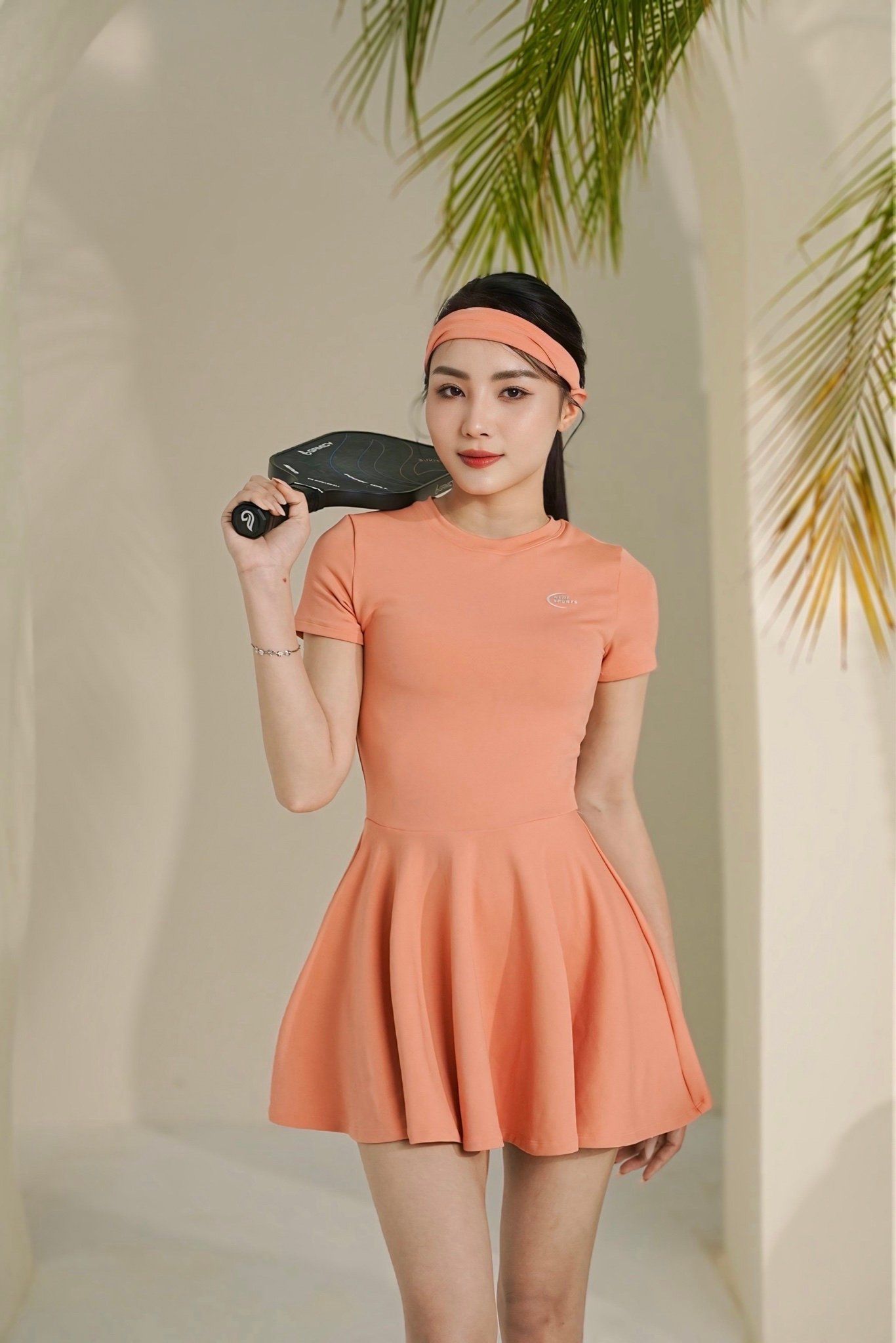 Set váy xoè tay ngắn 250403