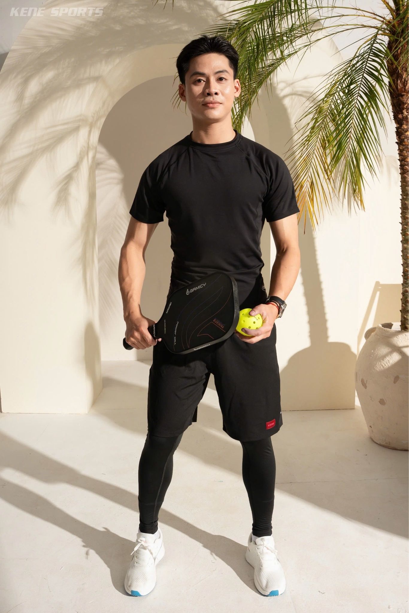Quần tập Legging Nam - Kenmen Body slimfit longtight