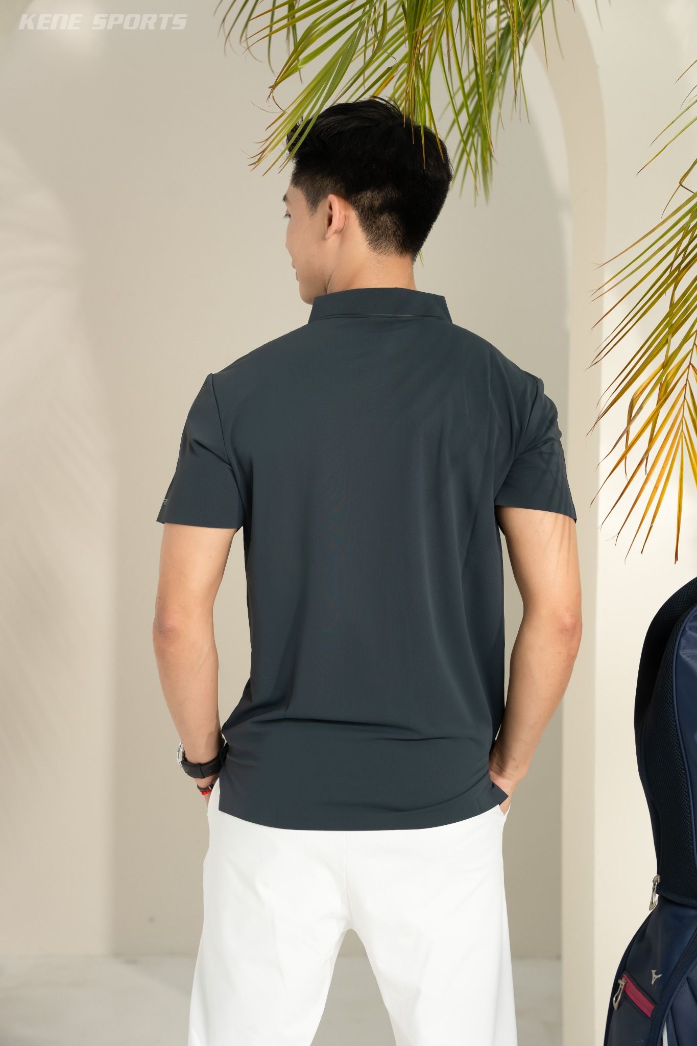 Áo polo - cổ ép có kẻ chỉ 250423