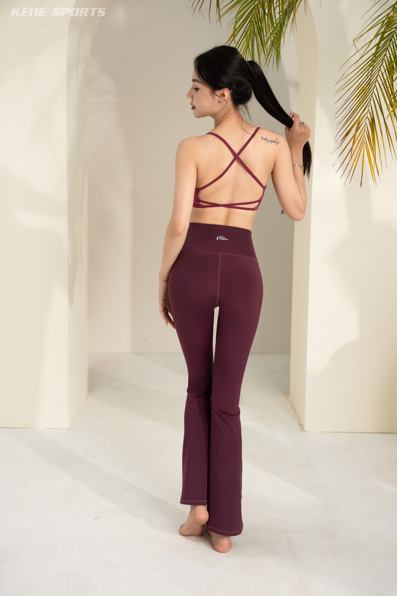 Quần ống loe - Kenewomen FLOW YOGA flared pants