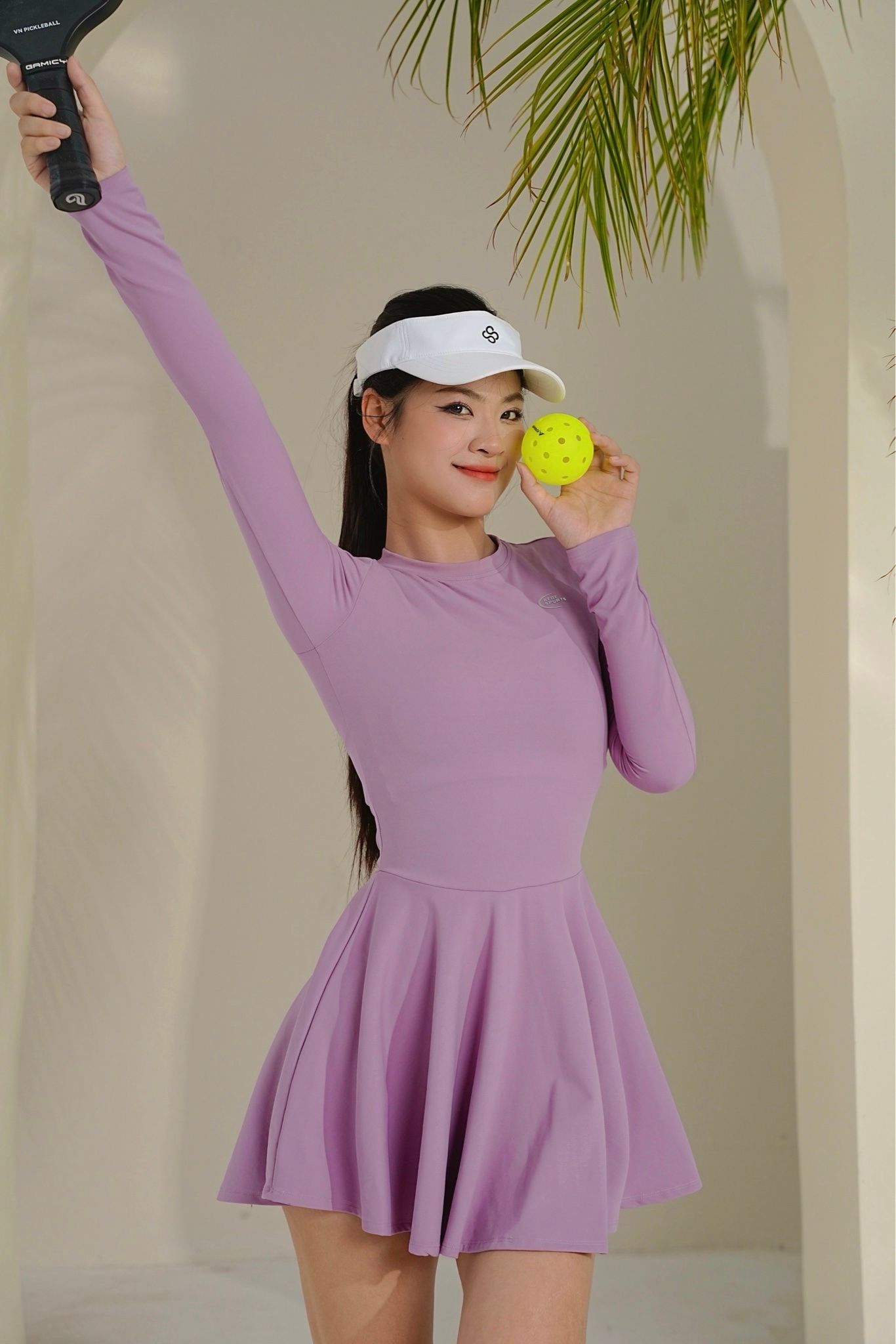 Set váy xoè tay dài 250403