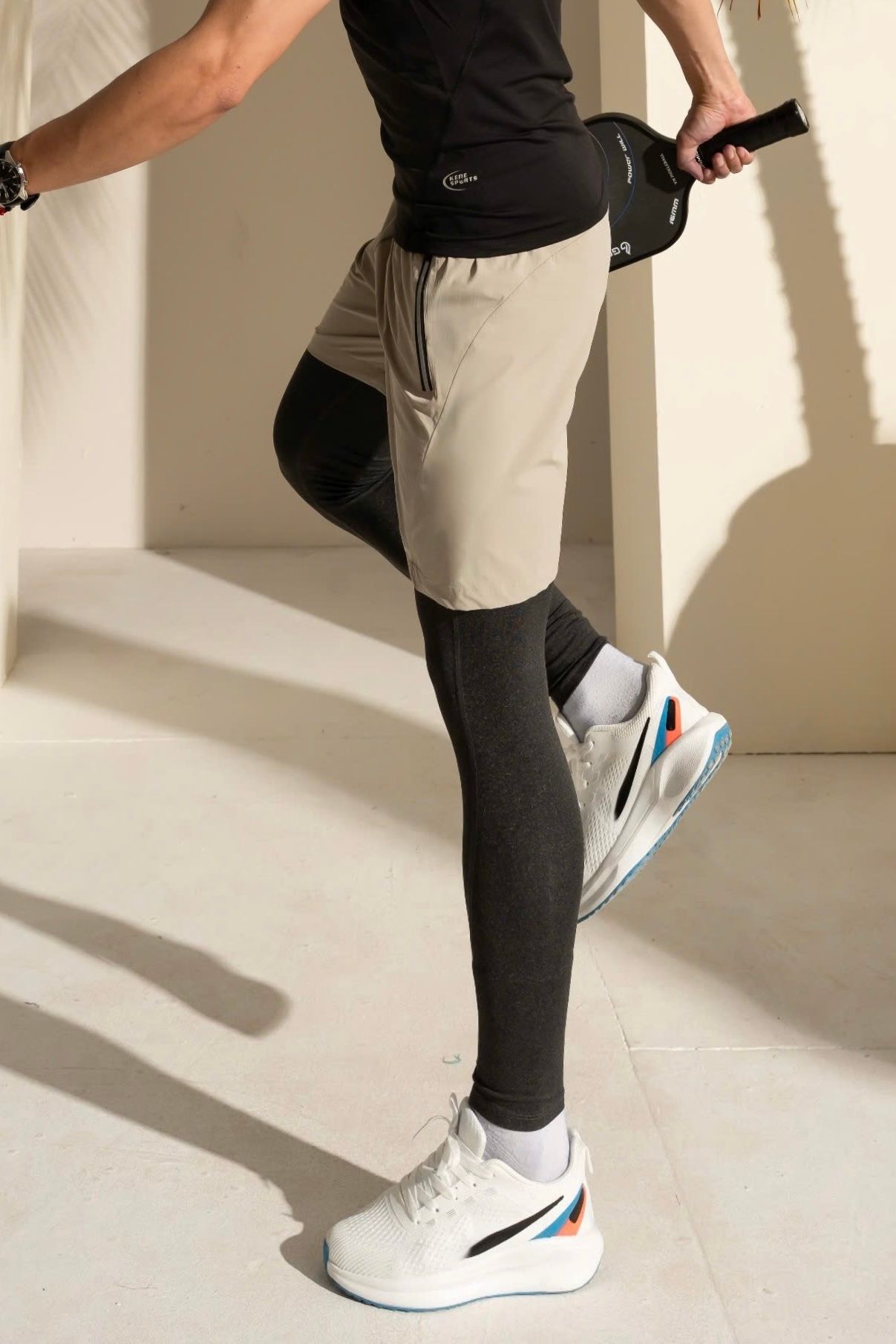 Quần tập Legging Nam - Kenmen Body slimfit longtight
