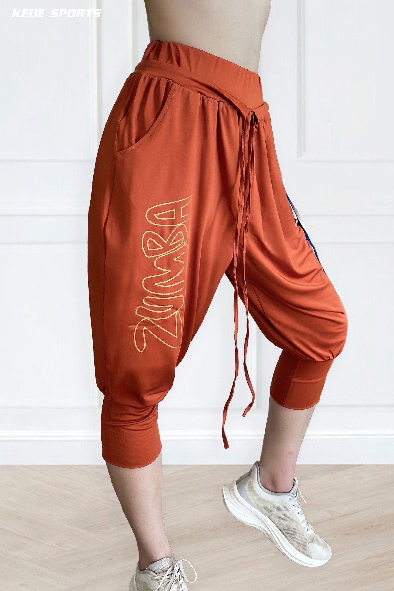 Quần lửng ống boom - Kenewomen 4 in string knot Zumba pant