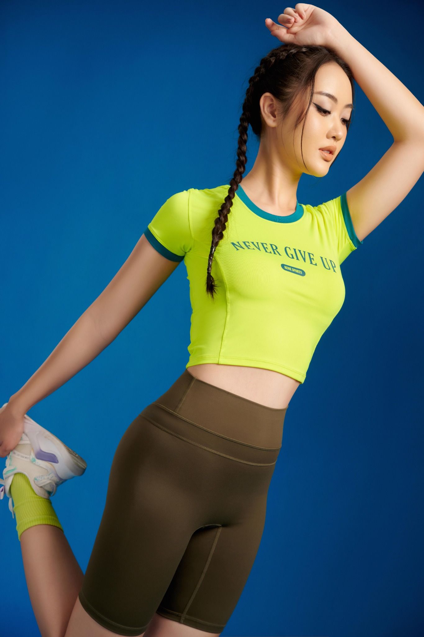 Áo Croptop Nữ - Kenewomen Never Give Up Croptop