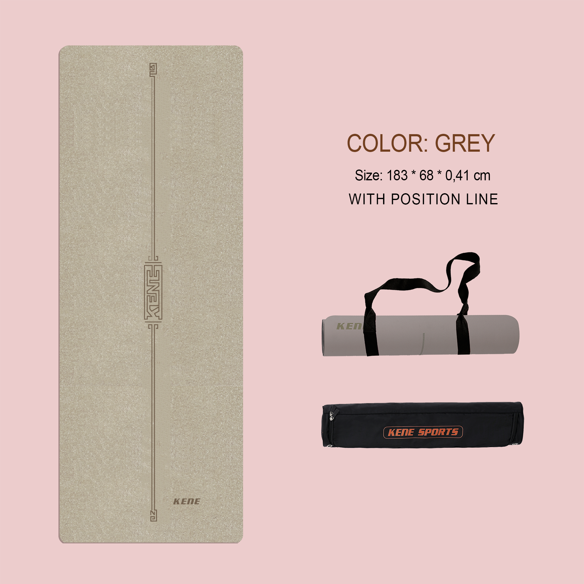  The Luxury Yoga Mat - Grey 