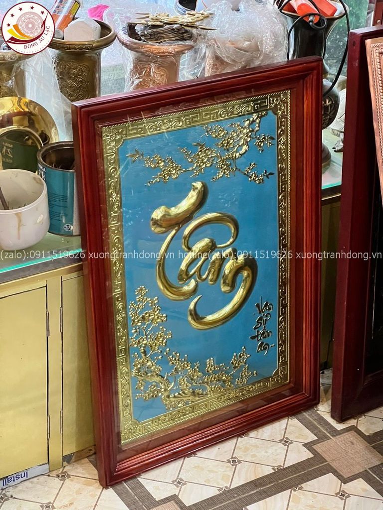 tranh đồng chữ tâm