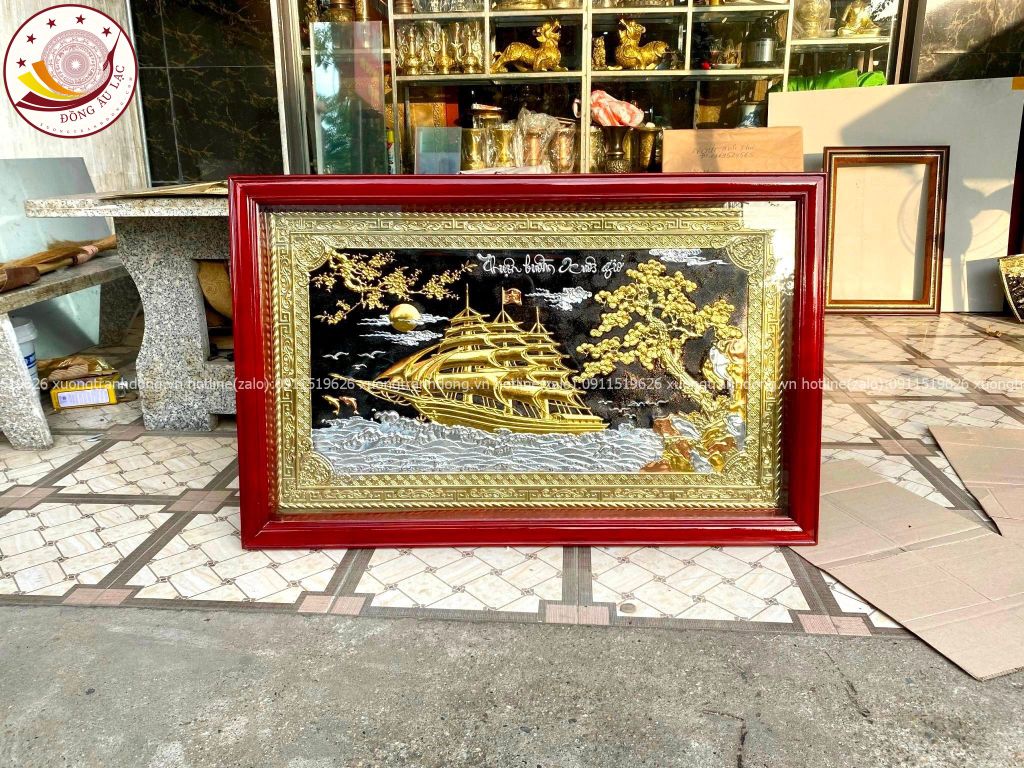 Tranh Đồng Thuận Buồm Xuôi Gió