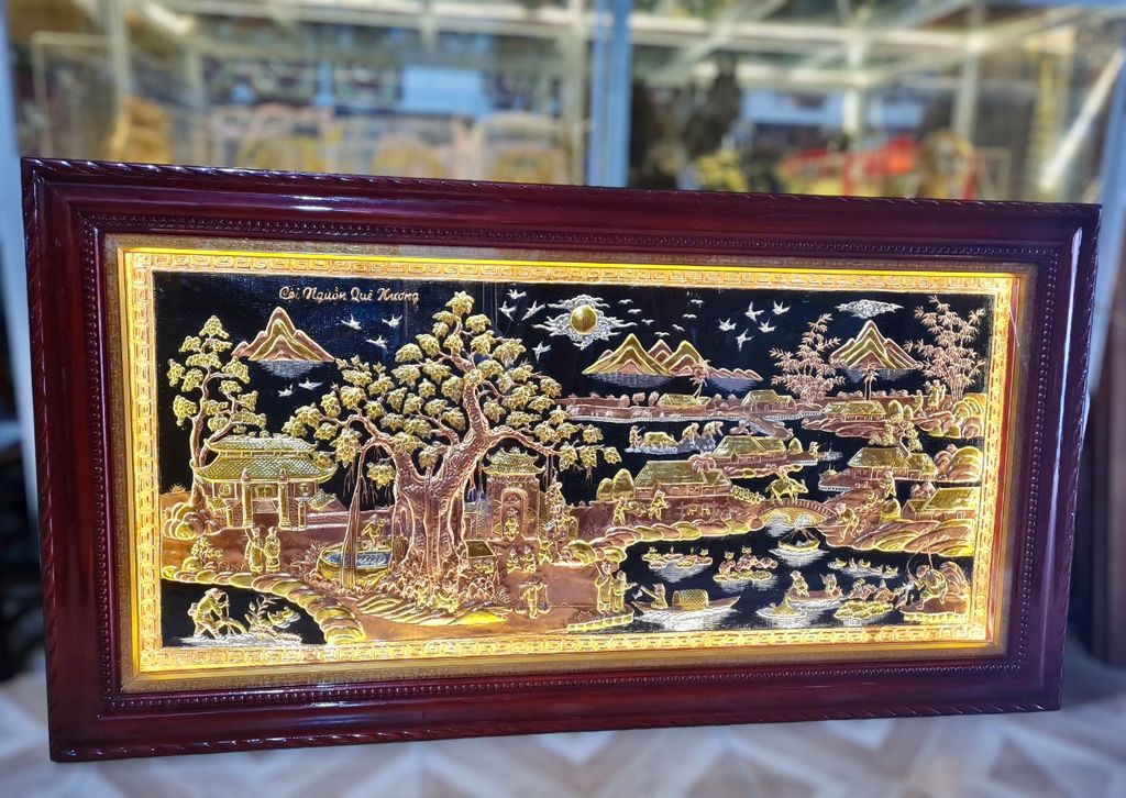 Tranh Đồng Cội Nguồn Quê Hương