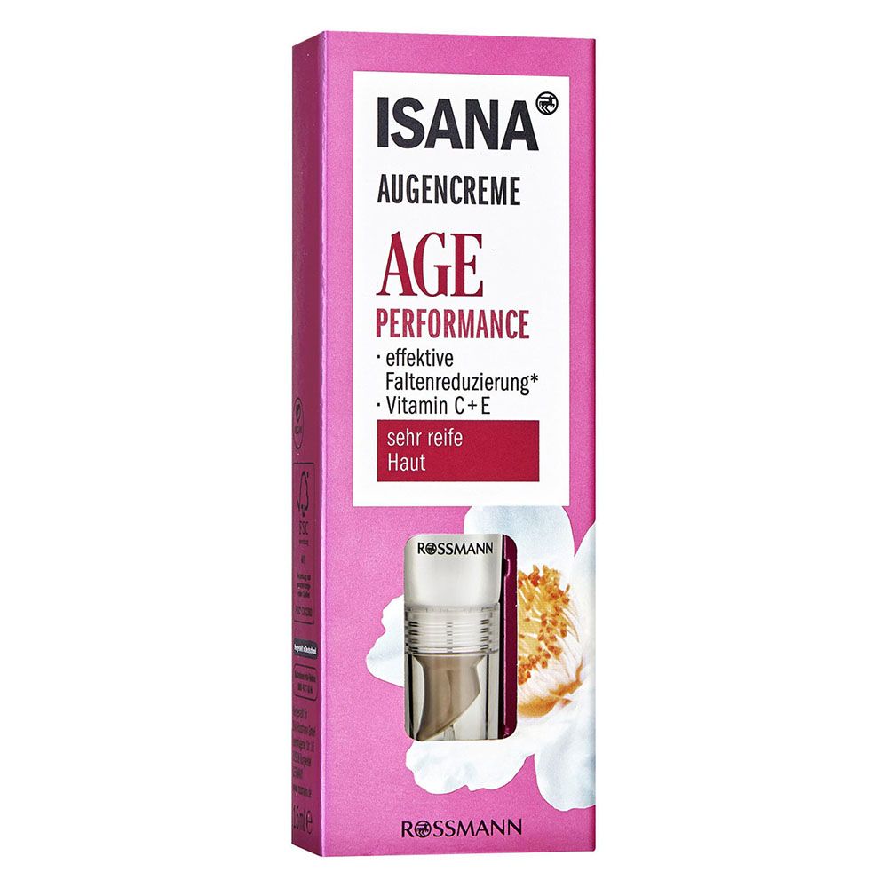 Kem mắt Isana Age Performance - Cho đôi mắt siêu khô, siêu nhăn, tuýp 15ml