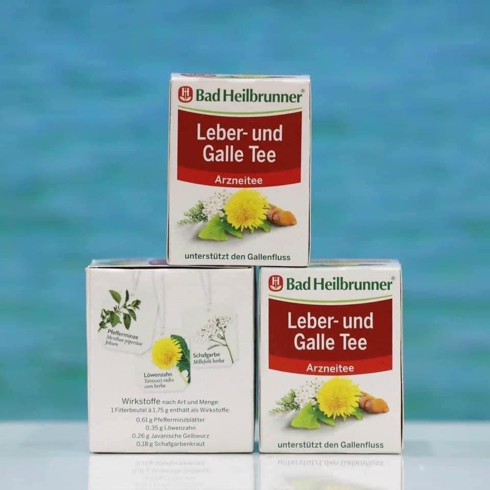 Trà Leber-und Galle Tee hộp 8 gói, trà thải độc gan
