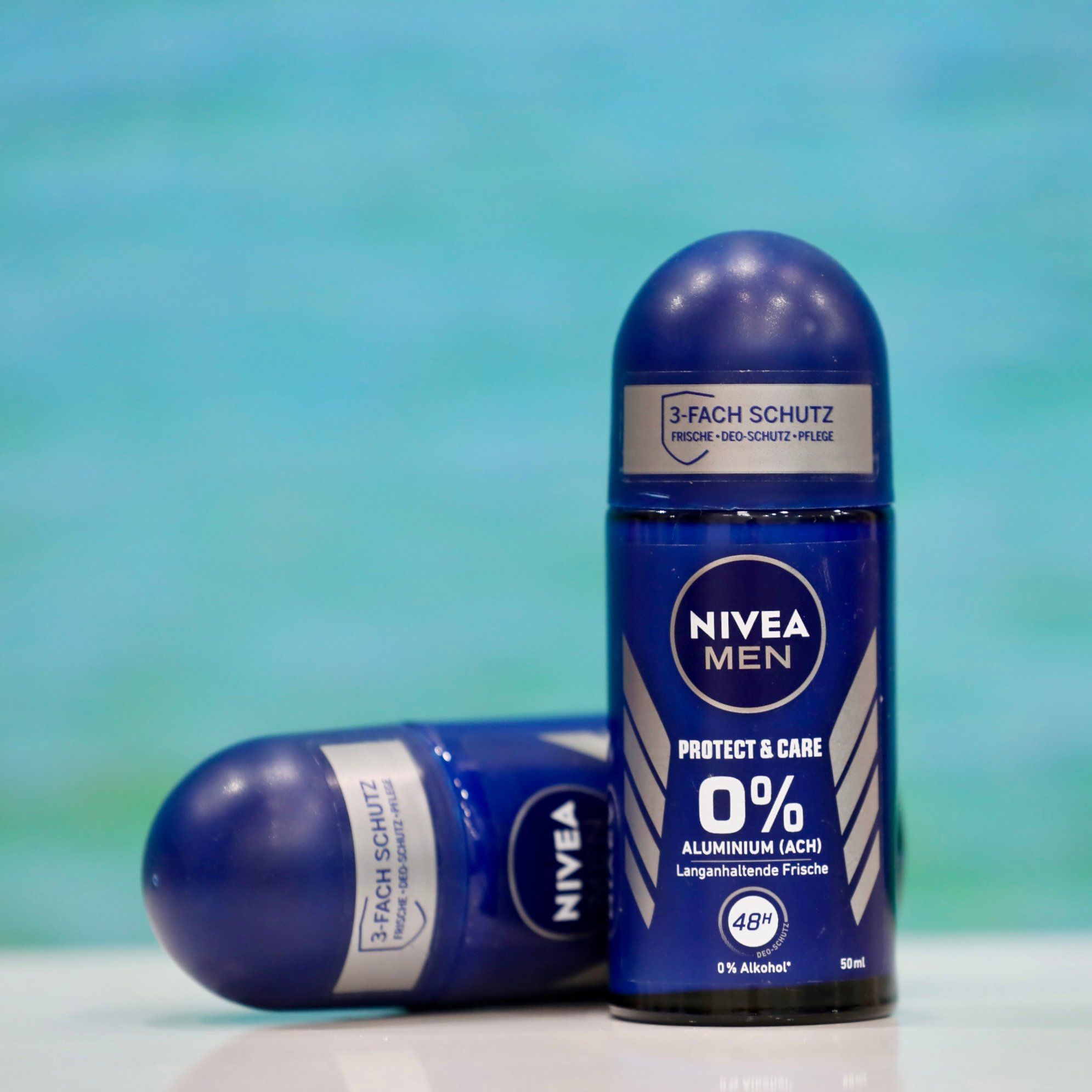 Lăn nách khử mùi Nivea Men Protect&Care 48h với 0% Aluminium - Dành cho Nam