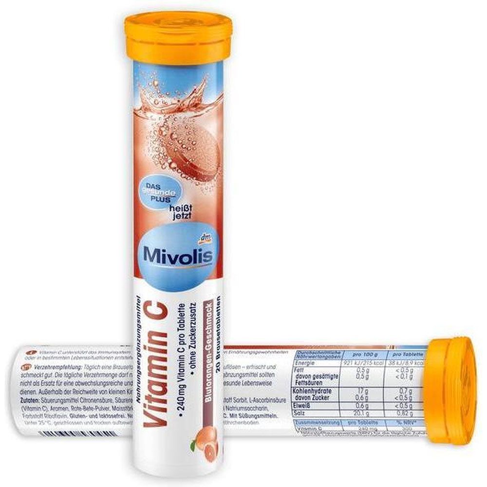 Viên Sủi Mivolis Vitamin C, 20 Viên