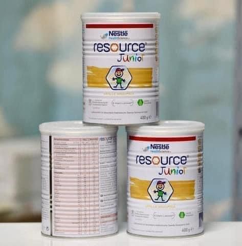 Sữa Tăng Chiều Cao Cho Trẻ Thấp Còi, Biếng Ăn RESOURCE JUNIOR, hộp 400g