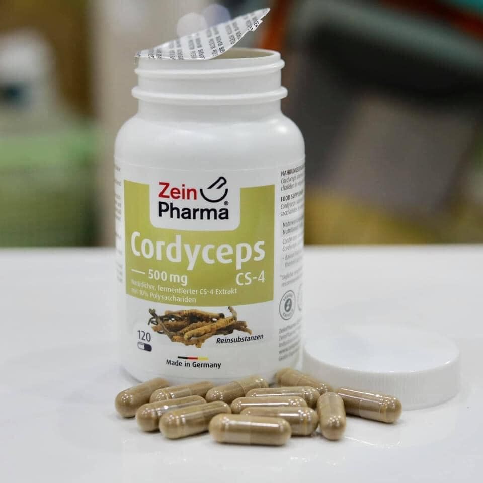 Đông Trùng Hạ Thảo Cordyceps Cs-4 của Đức - Hãng Zein Pharma - Made in Germany