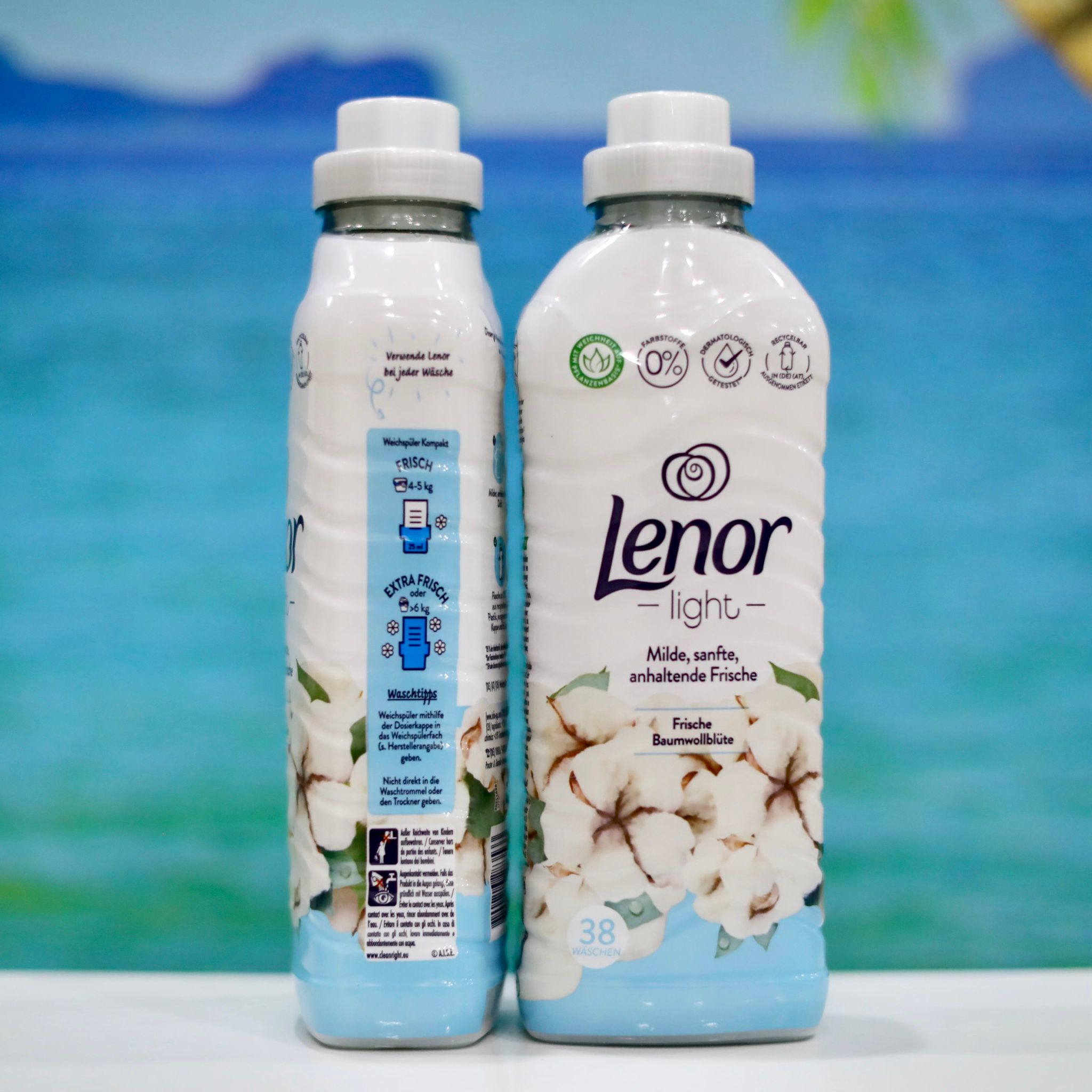Nước xả vải Lenor hương hoa bông cotton nhẹ nhàng 950ml – hàng nội địa Đức