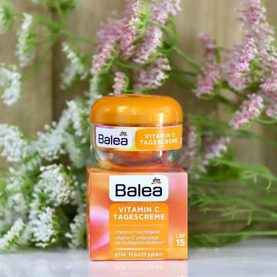 Kem Dưỡng Da Balea Vitamin C Giúp Da Trắng Sáng, Đều Màu, 50ml