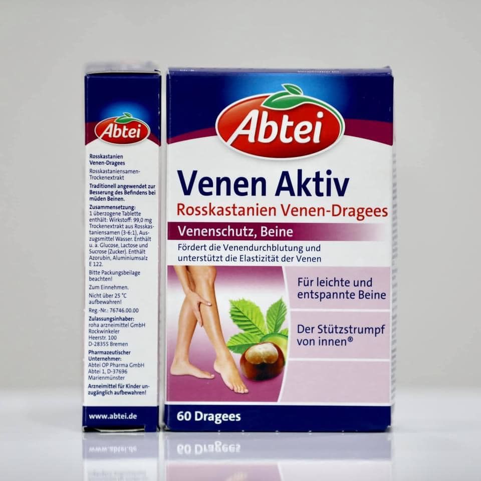 Viên Uống Giãn Tĩnh Mạch Abtei Venen Aktiv, 60 Viên