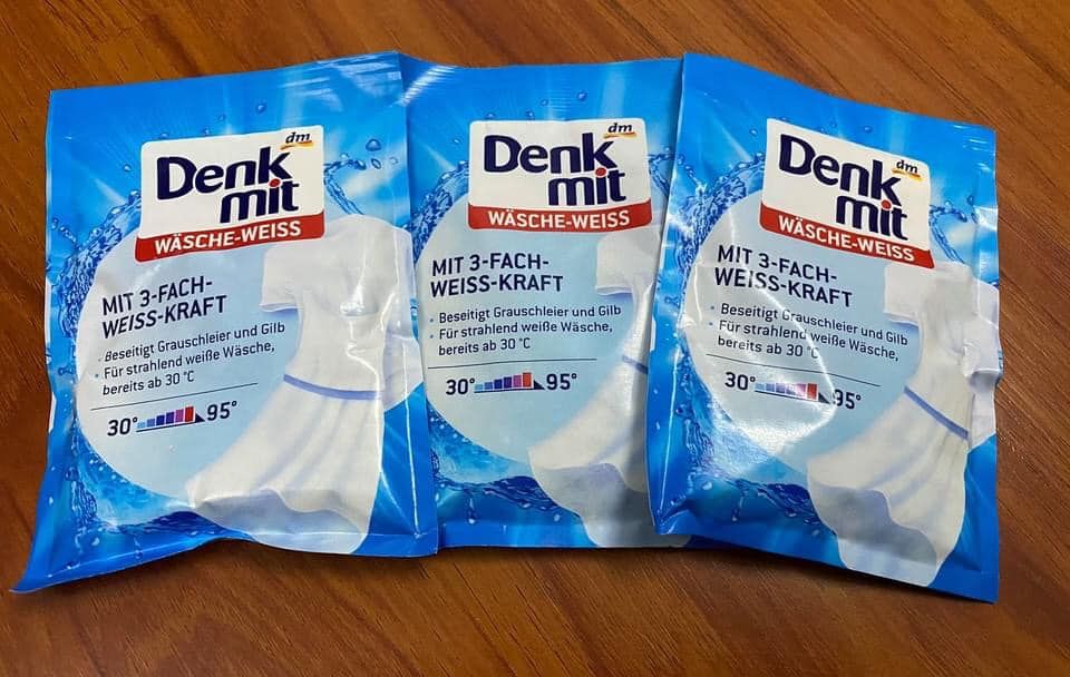Bột tẩy trắng quần áo an toàn và hiệu quả của hãng Denkmit, 50g
