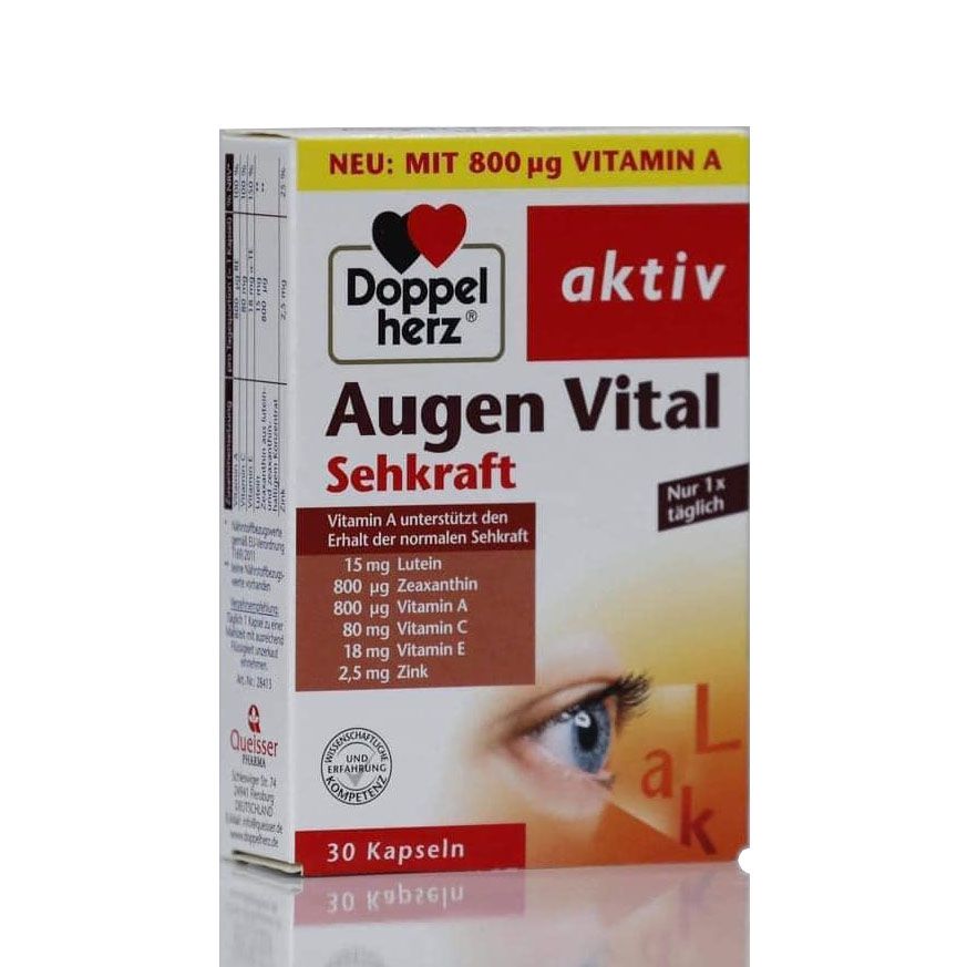 Viên uống bổ mắt Augen Vital của hãng Doppelherz, hộp 30 viên