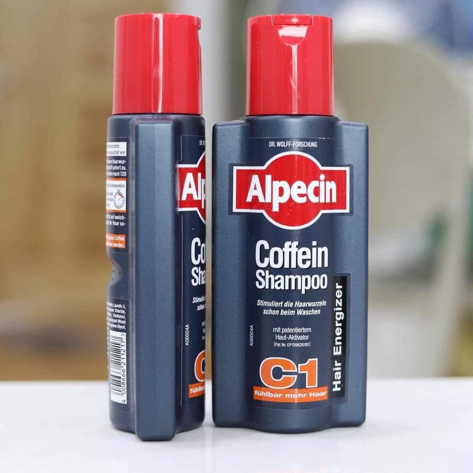 Dầu Gội Alpecin Coffein Shampoo C1 Chống Rụng Tóc, Kích Thích Tóc Mọc & Chữa Hói Đầu, 250 ml