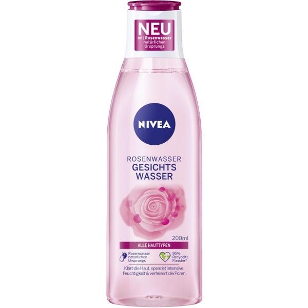Nước hoa hồng Nivea màu hồng hoa hồng, chai 200ml