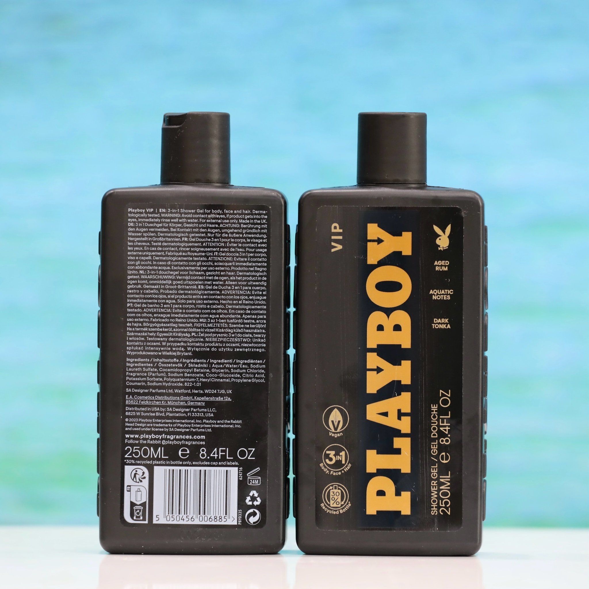 Sữa tắm Playboy VIP dành cho nam 3in1, chai 250ml