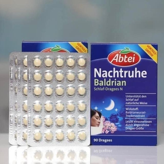 Viên uống ngủ ngon THẢO DƯỢC Abtei baldrian hộp xanh 90v